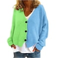 thumbnail image 2 of Puntoco Chaqueta Informal Con Botones Y Estampado De Manga Larga Para Mujer, 2 of 4