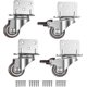 thumbnail image 1 of 4 Pack Swivel Castors, Furniture Castors, Wheels With Brake, L-mounting Plate 25mm, 1 of 3