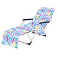 thumbnail image 1 of CAROOTU Beach Chair Towel Cover with Side Pockets Microfiber Sun Lounger Cover for, 1 of 6