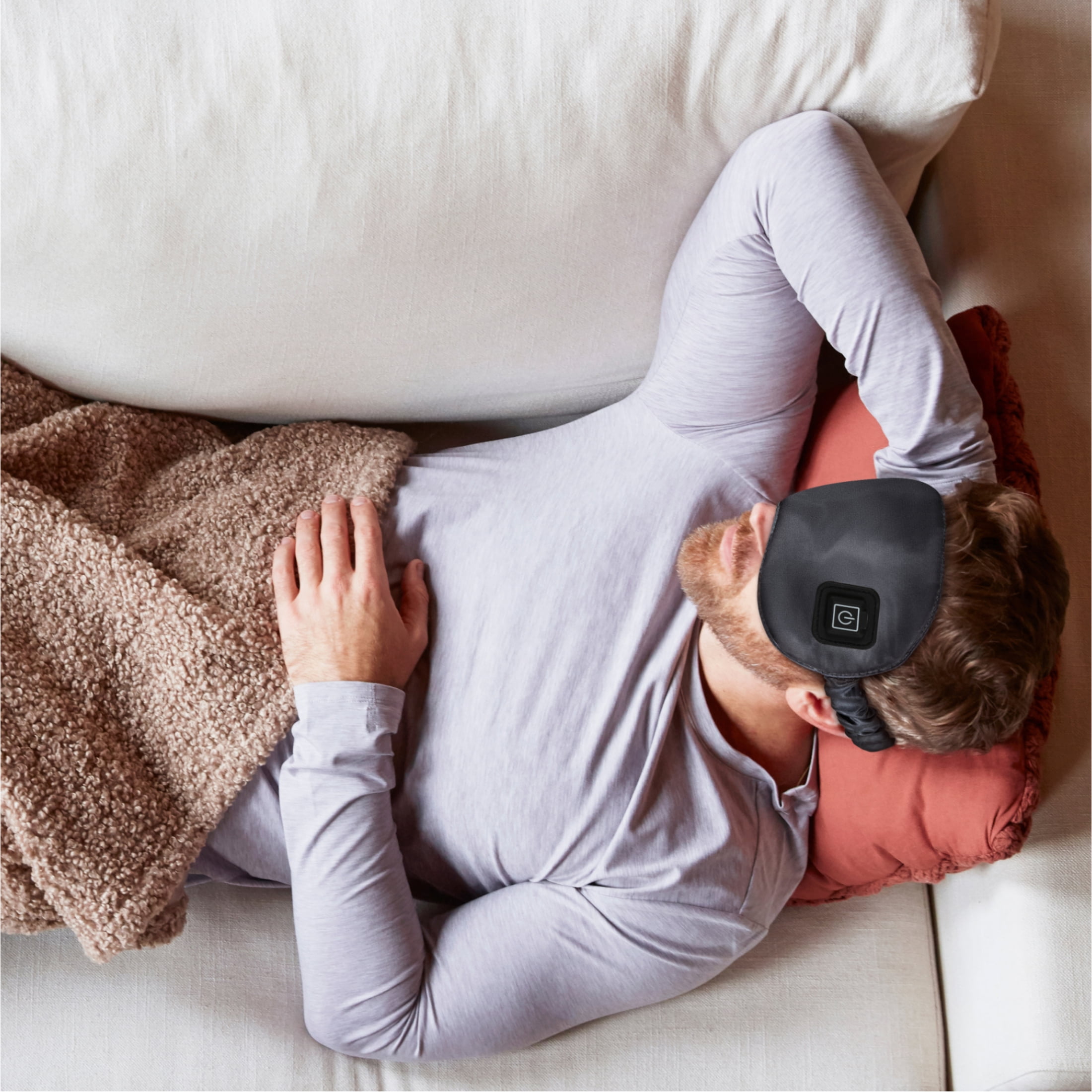 Homedics Rechargeable Silk Heated Mask, Sleep and Relaxation Mask
