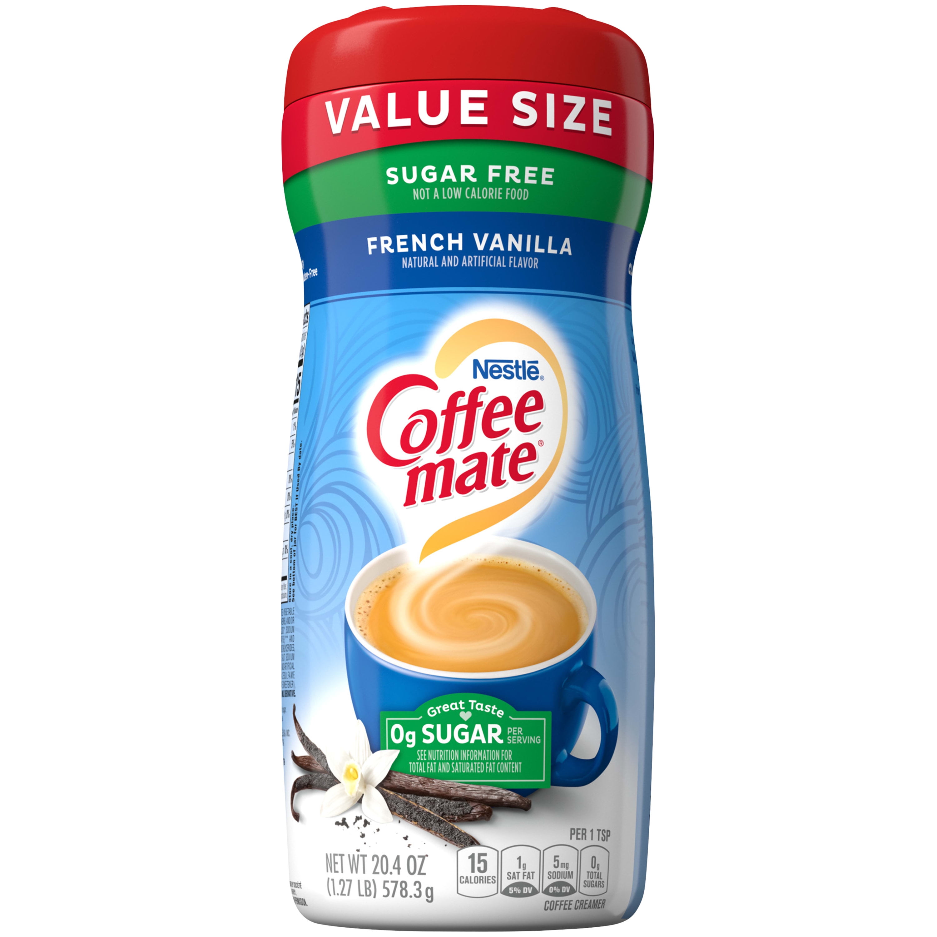 Nestle Coffee mate Sugar Free French Vanilla Powder Coffee Creamer