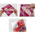 thumbnail image 3 of 24Pcs DIY Decor Flower Tiles Wall Stickers Decals 6 x 6in Self Adhesive Waterproof Vinyl Mural Kitchen Backsplash Peel and Stick Tile, 3 of 7