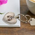 thumbnail image 3 of Shih Tzu Dog Breed Keychain Heart Love Metal Key Chain Ring, 3 of 5