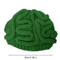 thumbnail image 2 of Gorro tejido Funny Brain - Gorro de invierno con diseño cerebral único, tamaño unisex adulto 22-23,6 pulgadas de circunferencia de cabeza, peso 140g para actividades al aire libre, 2 of 2