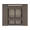 thumbnail image 4 of Atlin Designs 98" Full Murphy Bed with Narrow Storage in Bark Gray, 4 of 13