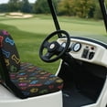 thumbnail image 4 of Psesaysky Golf Cart Seat Covers Universal Fit for Club Car Precedent Ordinary Seat Cushion, Colorful Dog Paw Bone Print Fashion Golf Cart Decorations Soft and Comfortable, Breathable & Easy to Clean, 4 of 8