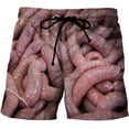 thumbnail image 3 of Pantalones cortos con estampado 3D de salchichas a la parrilla y comida gourmet para hombre y mujer, 3 of 5