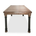 thumbnail image 3 of Michael Amini Crossings Rectangular Wood & Metal Dining Table in Barn Brown, 3 of 7