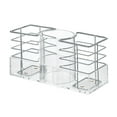 thumbnail image 4 of iDesign Cabinet Door Hair Styling Tool Organizer, 3 Compartments, Clear, 4 of 5
