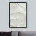 thumbnail image 3 of PixonSign Framed Wall Art White Brush Stroke Plaster Pattern Abstract Shape Paintings Minimalism Modern Art Decoration Contemporary Canvas Prints Fine Art Cool for Rooms - 16"x24" Black, 3 of 5