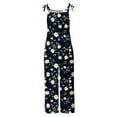 thumbnail image 4 of Up to 65% off SEMPAI Ladies' Printed Sleeveless Casual Overalls Jumpsuit Jumpsuit Pants Summer savings, 4 of 5