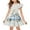 #A06-White, variant on Abcomgle Girls Easter Dresses 7-8 Bunny Print T Shirt Dresses for Girls Cute A-Line Flutter Sleeve Dress Outfits Crewneck Casual Swing Dresses for Girls,Sky Blue,11-12Years