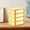 Yellow, variant on Aminojy Plastic Storage Bins Storage Organizer Bins Clearance 4 Layer Stack & Carry Box Plastic Multipurpose Portable Storage Container Box Handled Organizer Storage Box