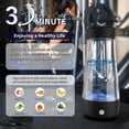 thumbnail image 3 of Hydrogen Water Bottle,2025 Upgrade Hydrogen Water Machine-SPE PEM Technology,3-Minute H₂ Production,Remove Ozone/Nitrogen,Portable Portable Water Ionizer for Travel,Home,Office Unisex Black(320ML), 3 of 10
