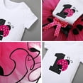 thumbnail image 4 of FYMNSI Baby Girls Ladybug 1st First Birthday Party Cake Smash Outfit Cotton Short Sleeve Romper Bodysuit Princess Tutu Tulle Skirt Bowknot Headband Set for One Year Old Photo Shooting 1 Year Hot Pink, 4 of 8