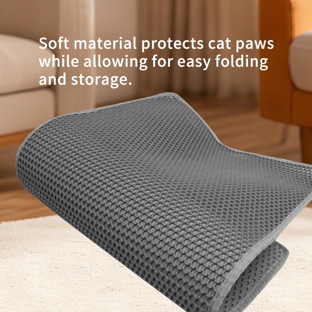 Fully Enclosed Cat Litter Box + Mat, 3-Stage Adjustable Covered Litter Box for Kittens to Adult Cats, Anti-Splash, Odor Control, White