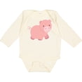thumbnail image 3 of Inktastic Cute Little Pink Farm Pig Boys or Girls Long Sleeve Baby Bodysuit, 3 of 5