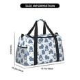 thumbnail image 3 of Xecao Cute Hippos Pattern ​Lightweight Crossbody Weekender Bag Mesh Side Pockets Padded Handles Sports Outdoor Gear Organizer, 3 of 7