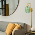 thumbnail image 5 of River of Goods Adrienne  Green Glass and Metal Retro Wall Sconce - 5.375" x 8.625" x 32.25", 5 of 5