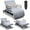 Gray,White, variant on Leavader Adjustable Electric Lift Bed for Seniors - Remote Control with One-Touch Backrest Lift & Leg Lowering, Assisted Bed w/Mattress & Detachable Meal Tray, Safe Standing/Sitting/Lying Aid