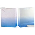 thumbnail image 2 of UNIQOOO 12Pcs Ombre Blue Gift Bags Bulk w/ 24 Tissue Paper, 9 x 7 x 4 In, Gradient Pastel Blue Glitter Paper Gift Wrap Bag, Recyclable Gift Packaging for Wedding Birthday Mother's Day Baby Shower, 2 of 9