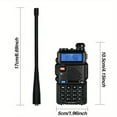 thumbnail image 3 of Fiudx Walkie-Talkie de Largo Alcance, Radio Uv5R de 5 W, Radio Bidireccional Portátil de 128 Canales, Equipo de Supervivencia para Caza, Batería de 1800 Mah, Esencial para Aventuras Al Aire Libre, Ki, 3 of 6
