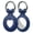 Blue, variant on Vena 1 Pack For Apple AirTag Holder and Keyring, Silicone AirTag Keychain Holder, AirTag Keychain Case for Kids Elderly Backpack Luggage Pets Collar, Blue