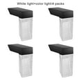 thumbnail image 3 of Luz de jardín con energía Solar para valla de escalera de Patio, lámpara de paisaje impermeable IP67, patio exterior, porche, jardín, Iluminación y accesorios Luz de colores blanca 4 piezas Ounissouiy HA073263-06, 3 of 6