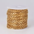 thumbnail image 2 of 1 Roll 304 Stainless Steel Box Chains Unwelded with Spool Golden 2mm Link: 4x2x1mm about 82.02 Feet(25m)/roll, 2 of 3