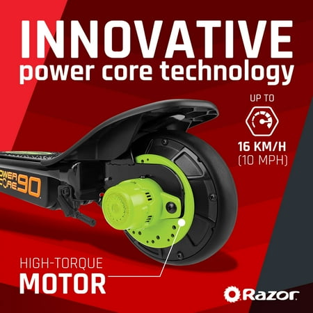 Razor - Power Core™ E90™ Electric Scooter w/10 mph Max Speed - Green