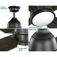 thumbnail image 5 of Alleron Collection 4-Blade Antique Black 56-Inch DC Motor LED Urban Industrial Ceiling Fan, 5 of 12