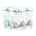 thumbnail image 1 of Inkdotpot 30 Fill In StyleBaby Shower Invitation Cards Winter Jungle Theme Gender Neutral Blank Invites, 1 of 7