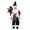 G, variant on PPKVUFD 12" Santa Claus, Christmas Figurine Figure Decor, Christmas Santa Claus Dolls Standing Santa Claus Figurine for Holiday Party Home Decoration