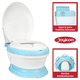 thumbnail image 5 of Baño Entrenador para Niños con Sonido Antideslizante Asiento Acolchado Diseño Realista - Azul, 5 of 7