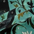 thumbnail image 5 of Erosebridal Black Raven Black Out Curtains,Natural Plant Floral Curtains Pack of 2 (42x63 Each) For Men Women, 5 of 7