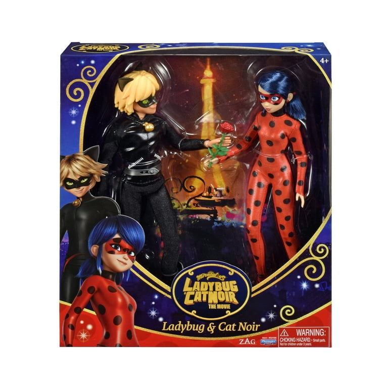 Miraculous Ladybug Movie Ladybug & Cat Noir 2 Pack 