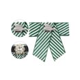 thumbnail image 3 of INSPIRE CHIC Women's Striped Rhinestone Bow Tie Fashion Chain Bow Tie Pin for Shirts, 3 of 5