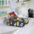 thumbnail image 6 of 4 Pack [ XL Large ] STACKABLE Wire Baskets for Organizing - Pantry Storage and Organization Metal Bins for Produce, Food, Fruit - Kitchen Bathroom Closet Cabinet, Countertop, Under Sink Organizer, 6 of 7