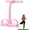 Pink, variant on Fashion Puller Exercise 8 Tube, Resistance Device, Detachable and Adjustable Pedal Resistance Device, Manual Tension Training Pedal Elastic Band, Full Body Exercise for Women and Men