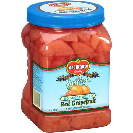 Del Monte SunFresh No Sugar Added Red Grapefruit, 64 oz - Walmart.com