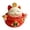 Shaking Head Cai, variant on Lucky Cat Ornaments Chinese Fengshui Fortune Wealth Oriental Sculpture Statue for Car Dashboard Miniatures Decoration Gifts Sitting Foot