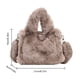 thumbnail image 4 of Bolso Mujer Fluffy Satchel Suave Casual Bolsos Peludos Damas Citas ( ) Café, 4 of 9