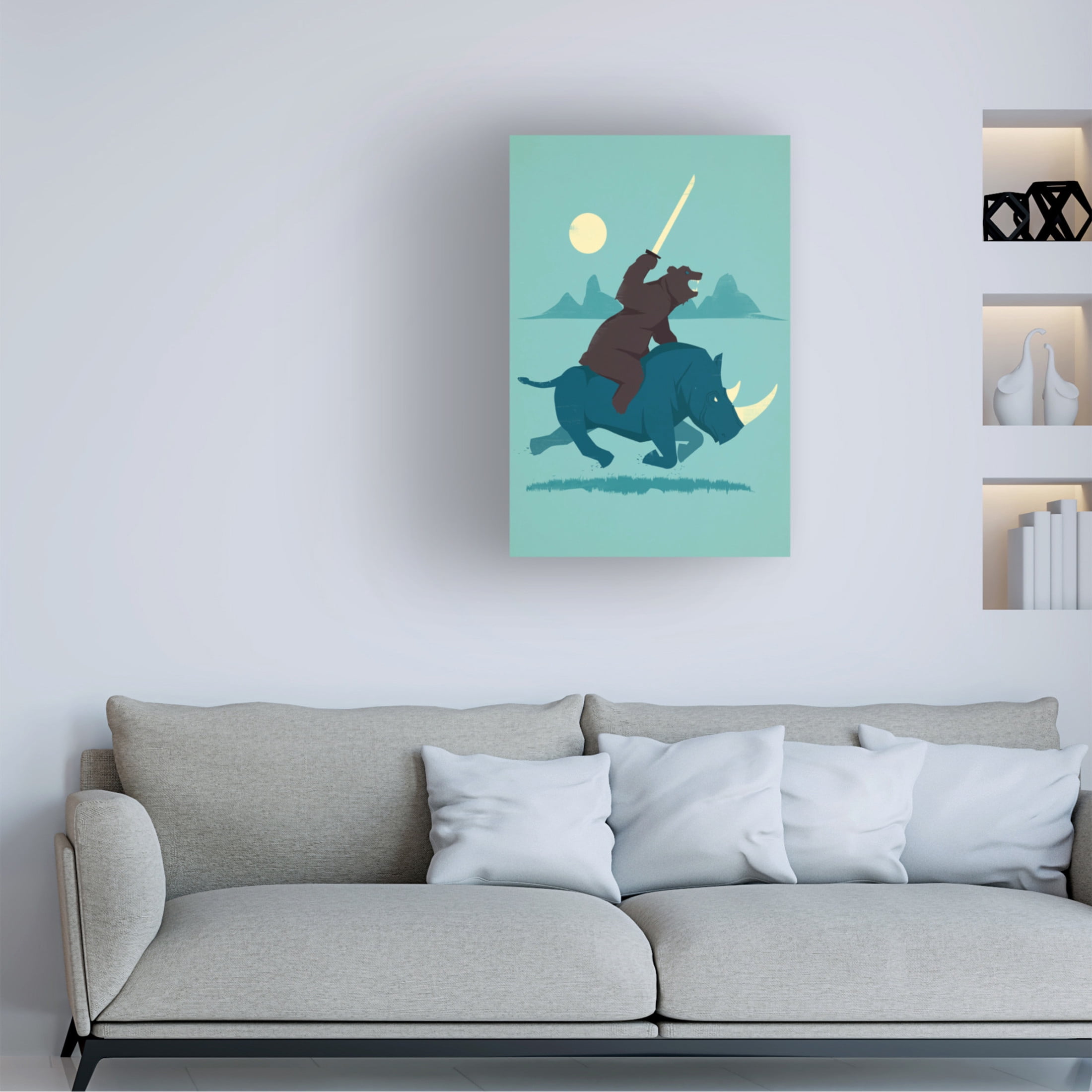 Canvas Wall Art - Jay Fleck 'Decider' Wall Art for Living Room, Bedroom, or Office Décor by Trademark Fine Art - 22 x 32 Inches