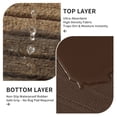 thumbnail image 3 of MIDUORUG Brown Striped Runner Rug 3'×12' Non Slip Rubber Back Area Rugs for Indoor Outdoor Hallway Kitchen, 3 of 7