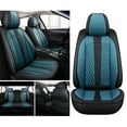 thumbnail image 2 of Maidao Car Seat Covers Full Set for Mercedes-Benz for EQC400 2021-Present 5 Seats Leather Compatible Airbag Water Resistant Front Rear Cushion Protector Black and Blue, 2 of 8