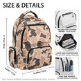 thumbnail image 4 of Binienty Duck Camo Kids Girls Backpack Age 6-8 Lightweight Waterproof School Backpack with Side Pockets Rucksack Students Back to School Gifts, 4 of 8