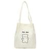Bolso de hombro con diseño de oso de pana para mujer, bolso de mano de gran capacidad (blanco) Tmvgtek Oficina Multiescena Multifunción