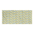 thumbnail image 1 of Floral Gym Towel, High Detail and Fluffy Yellow Dahlias, One-Sided Quick Dry Microfiber for Beach Fitness & Swimming, 60" x 30", Pale Blue Yellow, by Ambesonne, 1 of 2