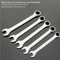 thumbnail image 2 of pitrice 18mm Ratchet Spanner 72 Teeth Design Ratchet Wrench Chrome Vanadium Steel Fixed Head Spanner for Construction Electrical Automobile Maintenance, 2 of 8