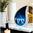 thumbnail image 7 of Blue Mist Large Urns For Human Ashes Adult Men - Memorial Tiny Urn For Ashes Adult Mom - Handcrafted Urn For Funeral - Burial Urns For Decorative - 10Inch And 3Inch, 7 of 7